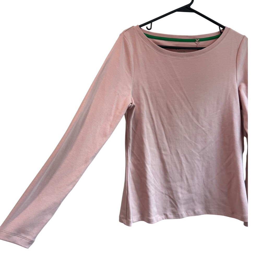 Boden Womens Long Sleeve Boat Neck Top Light Pink T1478 Size US 12 NEW - Picture 5 of 7